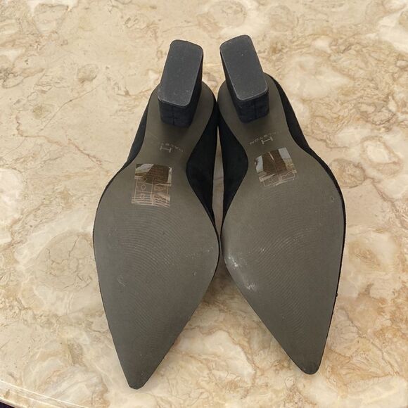 H by Halston Laurel Women's Black Suede Beaded Shoes - Picture 11 of 12